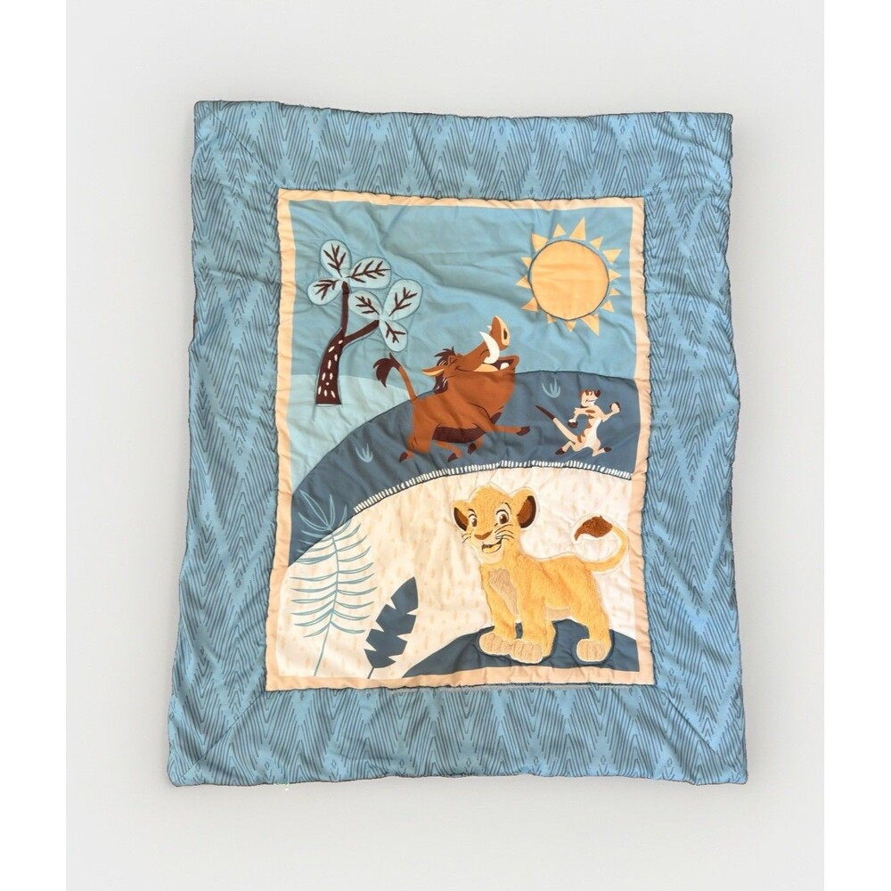 Lambs & Ivy Disney Lion King Adventure Crib Comforter Blanket Simba Timon Pumbaa